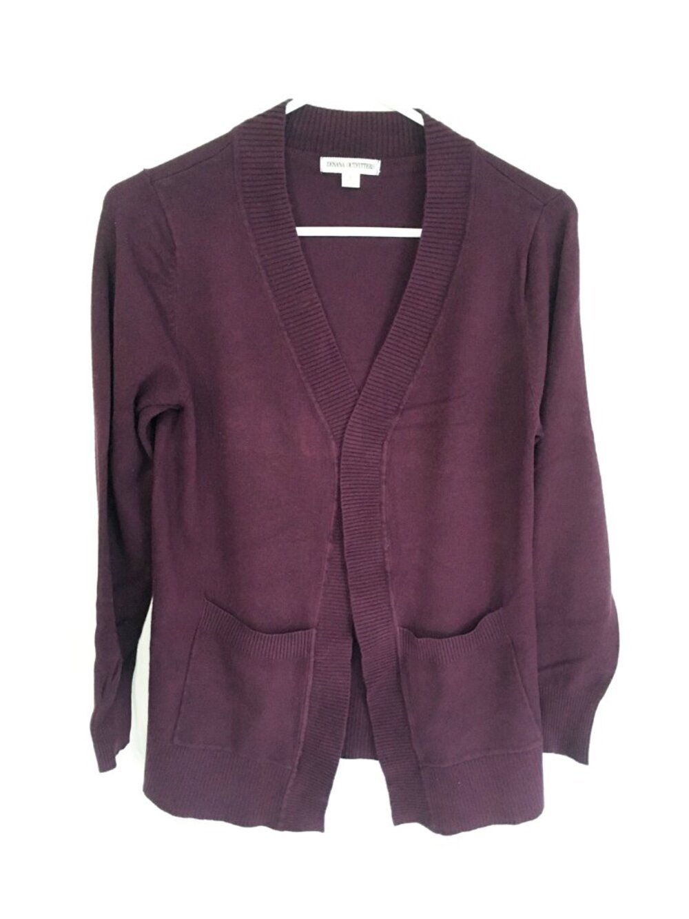 Zenana Outfitters Burgandy Cardigan Sweater Size Small